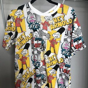 Hey Arnold Nickelodeon Cartoon T-Shirt-Mens Medium New